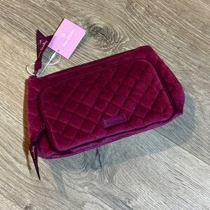 Vera Bradley Quilted Plum Cosmetic Bag